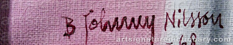 Signature by Bert Johnny NILSSON