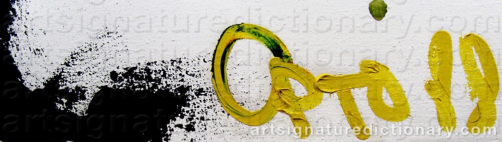 Authentic signature by Serge ARTO on  artwork