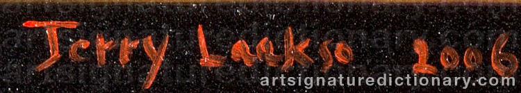Authentic signature by Terry LAAKSO on Painting/Watercolour artwork