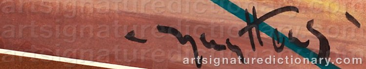 Authentic signature by Josef Pierre NUYTTENS on  artwork