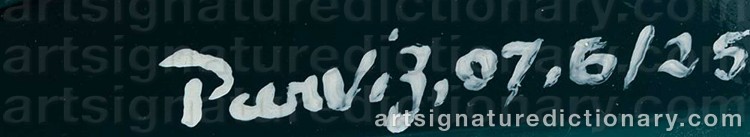 Authentic signature by Parviz TANAVOLI on Sculpture artwork