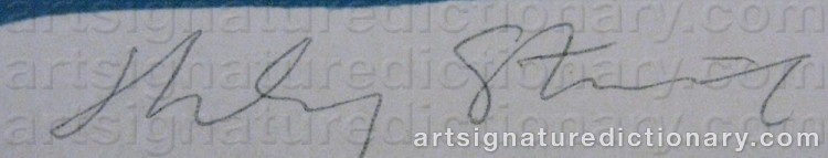 Authentic signature by Hardy STRID on  artwork