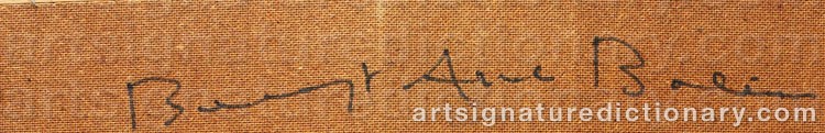 Signature by Bengt Arne BOLIN