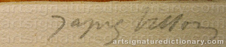 Signature by Jacques VILLON