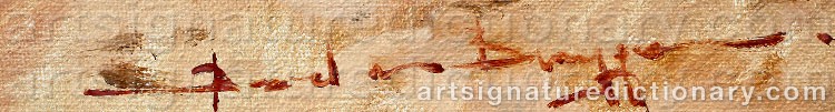 Signature by Barend Van Der BRUGGEN