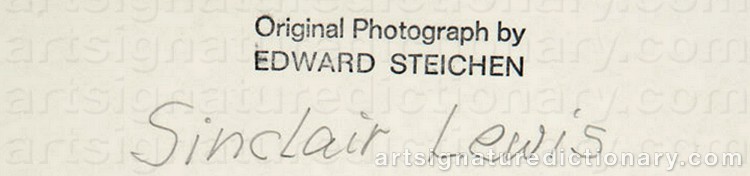 Authentic signature by Edward Jean STEICHEN on  artwork