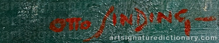 Signature by Otto SINDING