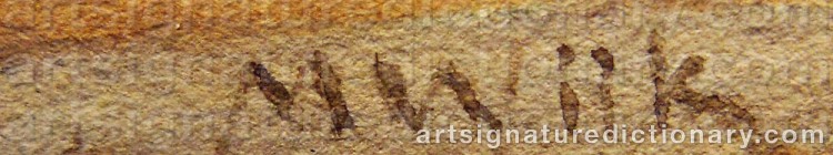 Signature by Maria WIIK