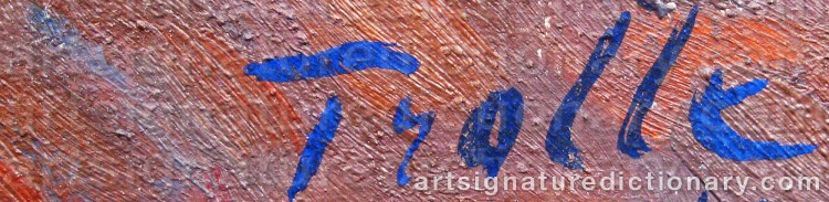 Signature by Rolf TROLLE