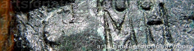Authentic signature by Martin HOLMBERG on artwork