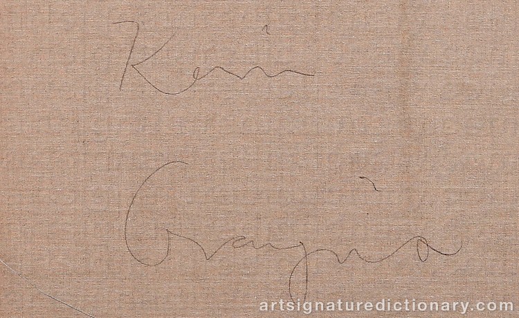 Authentic signature by Karin GRANQVIST on Painting/Watercolour artwork