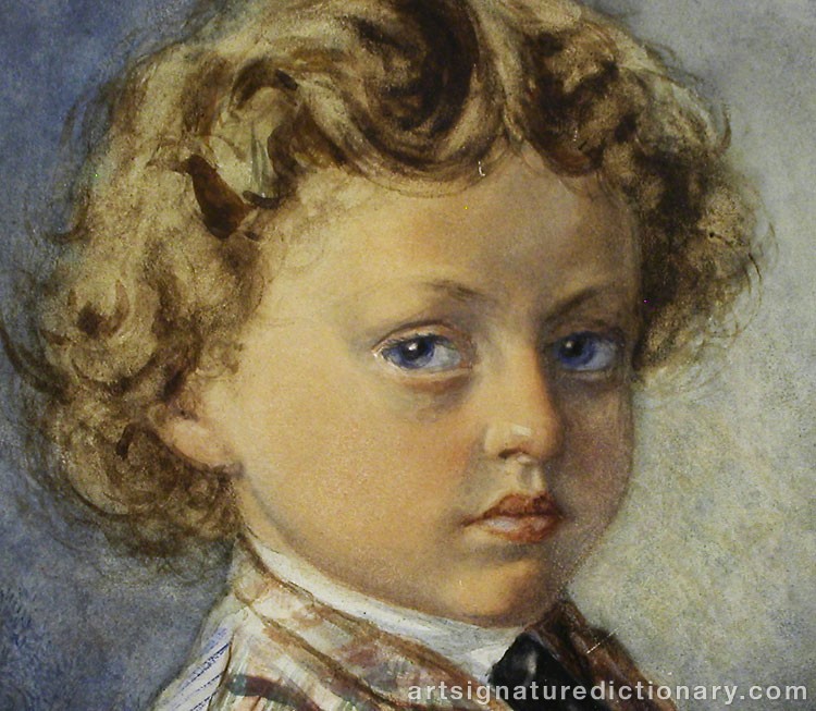 Close-up details showing Elizaveta Merkurevna BÖHM signature forgery characteristics