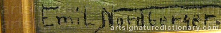 Signature by Emil NORDBERGER
