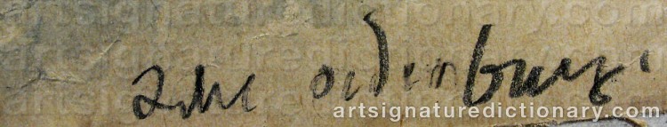 Signature by Acke OLDENBURG