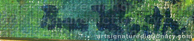 Signature by Bror HJORTH
