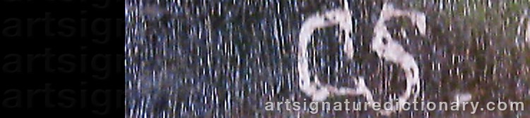 Authentic signature by Carl Conrad STILLING on  artwork