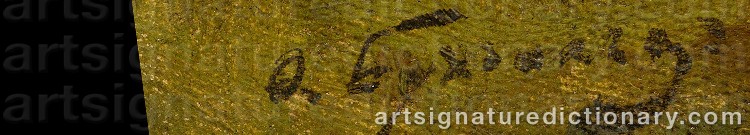 Signature by Feodor Feodorovich BUCHHOLZ