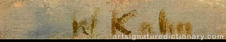 Authentic signature by Wolf KAHN on Painting/Watercolour artwork