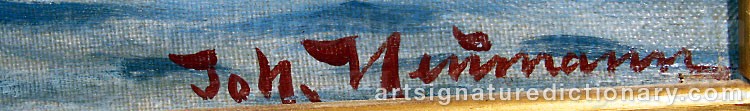 Signature by Johan Jens NEUMANN