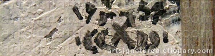 Signature by Bror BÖRJESON