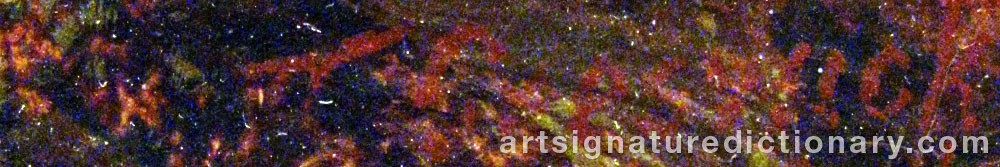 Authentic signature by Thomas CRESWICK on artwork