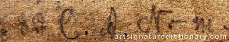 Authentic signature by Carl-Axel NYSTRÖM on artwork