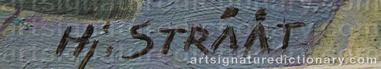 Signature by Hjalmar STRÅÅT