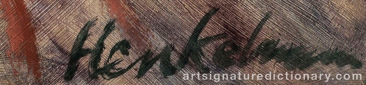 Signature by Fredrik HENKELMANN