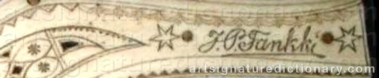 Signature by Jon Pålsson (Sami Artist) FANKKI
