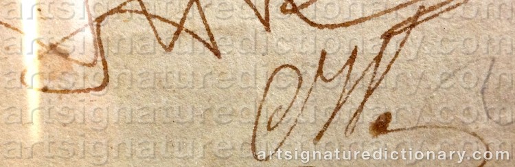 Signature by Carl WAHLBOM