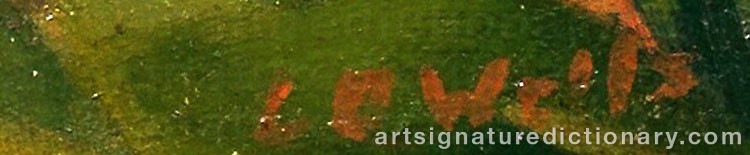 Authentic signature by Lucy Dolling WELLS on Painting/Watercolour artwork