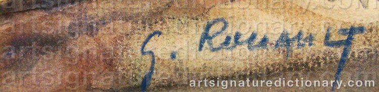 Authentic signature by Georges Dominique ROUAULT on artwork