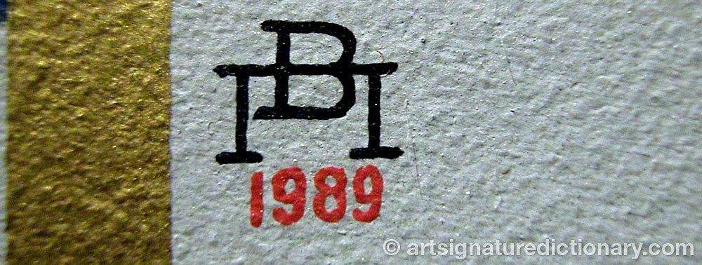 Authentic signature by Vladimir PAVLOV on  artwork