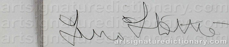 Authentic signature by Ismo HÖLTTÖ on artwork