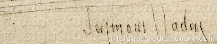 Authentic signature by Francis Seymour HADEN on  artwork