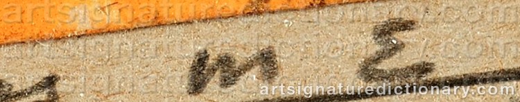 Signature by Max ERNST