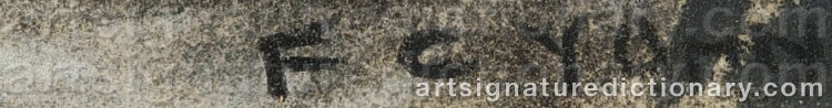 Authentic signature by Frederick Coffay YOHN on  artwork
