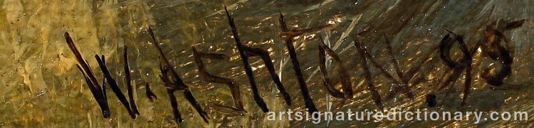 Authentic signature by William ASHTON on Painting/Watercolour artwork