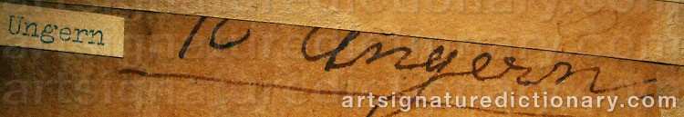 Signature by Ragnar UNGERN