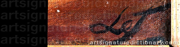 Authentic signature by Henri Le FAUCONNIER on  artwork