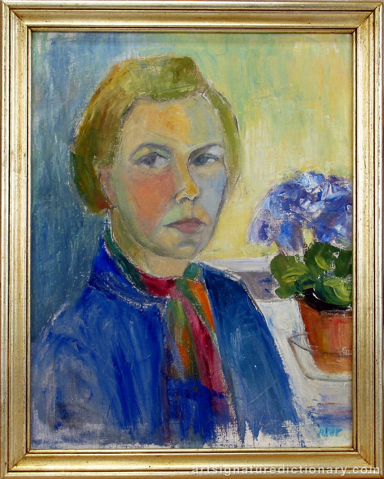 Close-up details showing Tove JANSSON signature forgery characteristics