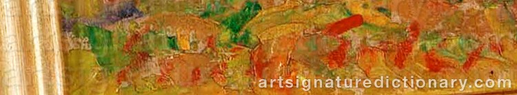 Authentic signature by Erich ERLER on  artwork