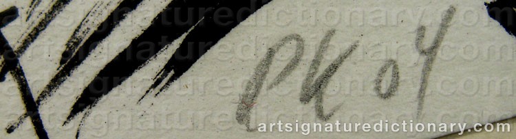Signature by Per KIRKEBY