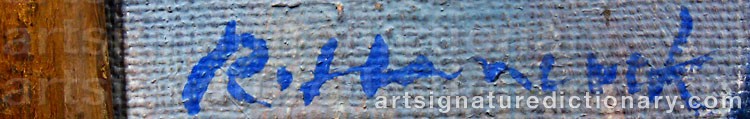 Signature by Robert HANCOCK
