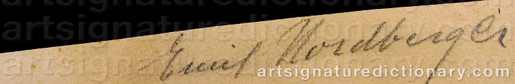 Signature by Emil NORDBERGER