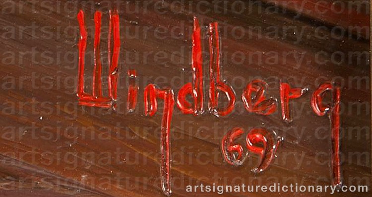 Authentic signature by Dalhart WINDBERG on Painting/Watercolour artwork