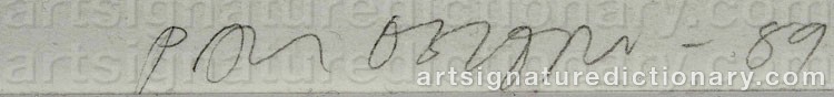 Signature by Paul OSIPOW