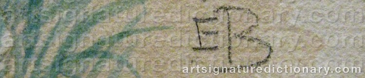 Signature by Elsa BESKOW
