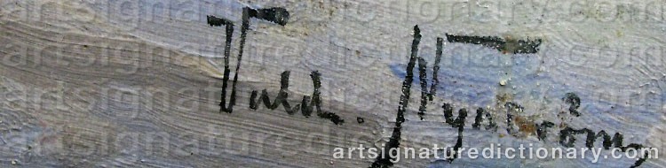 Signature by Valdemar NYSTRÖM