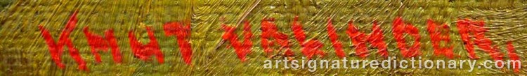 Signature by Knut VALINDER
